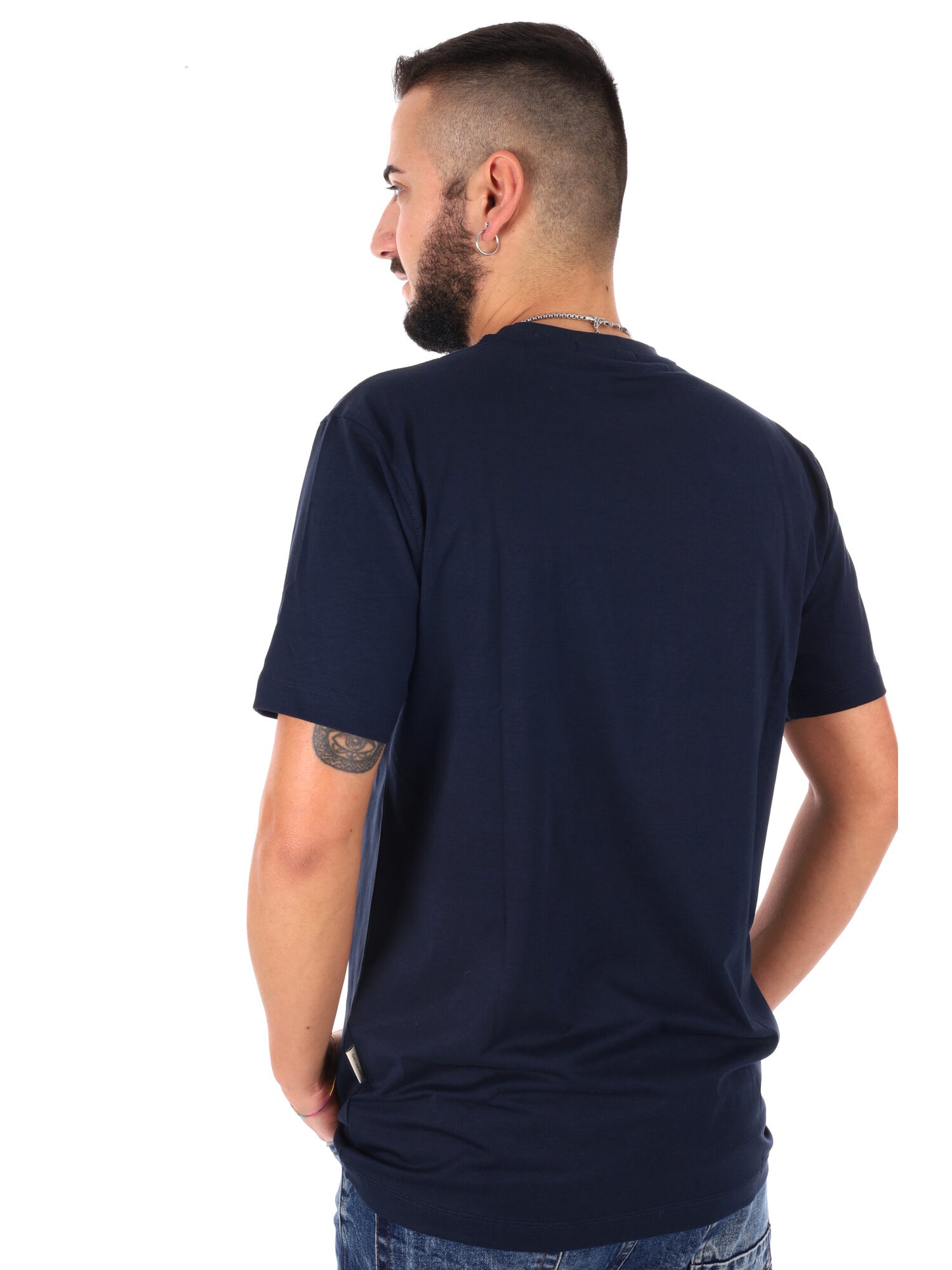 Gianni Lupo t-shirt casual da uomo blu