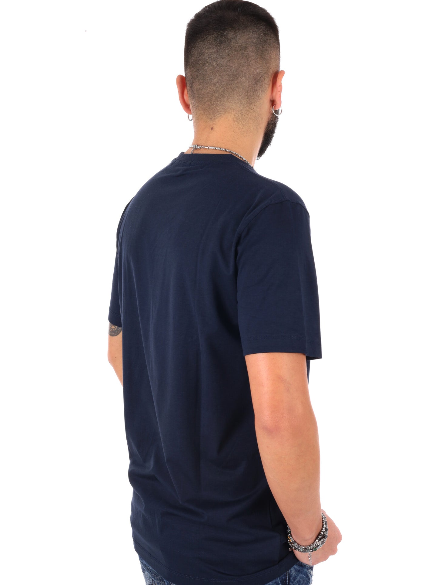 Gianni Lupo t-shirt casual da uomo blu
