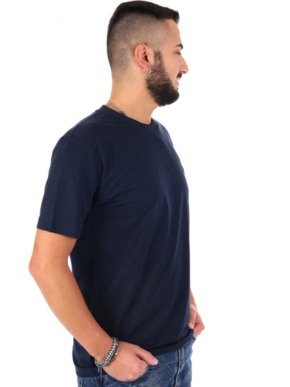 Gianni Lupo t-shirt casual da uomo blu