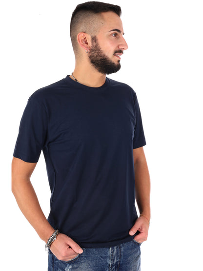 Gianni Lupo t-shirt casual da uomo blu