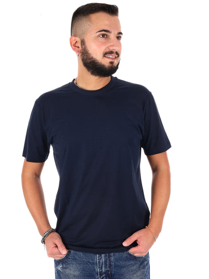 Gianni Lupo t-shirt casual da uomo blu