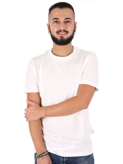 T-shirt maniche corte Gianni Lupo da uomo bianca casual