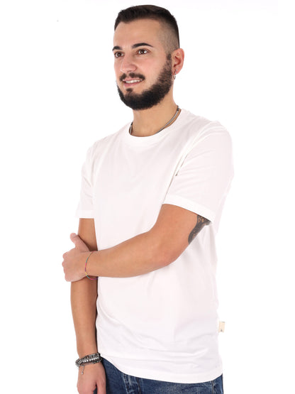 T-shirt maniche corte Gianni Lupo da uomo bianca casual