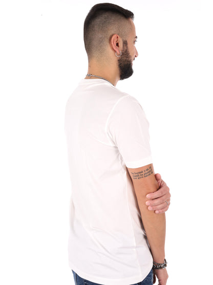 T-shirt maniche corte Gianni Lupo da uomo bianca casual