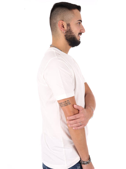 T-shirt maniche corte Gianni Lupo da uomo bianca casual
