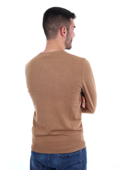 Gianni lupo girocoll maglia da uomo biscotto