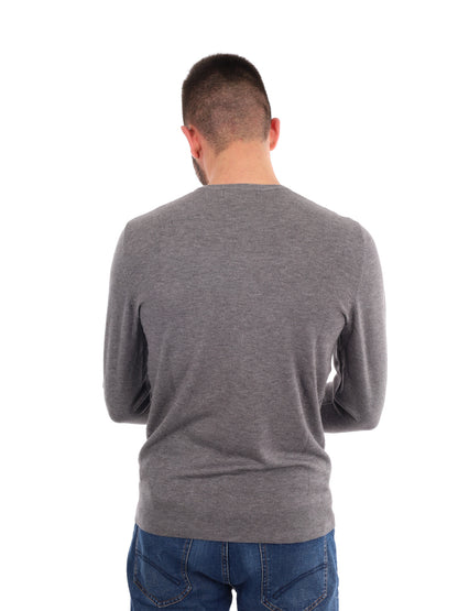 MAGLIA GIROCOLLO GIANNI LUPO DA UOMO  GRIGIO SCURO