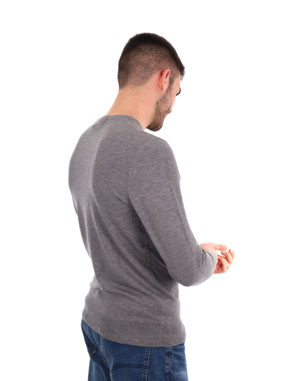 MAGLIA GIROCOLLO GIANNI LUPO DA UOMO  GRIGIO SCURO