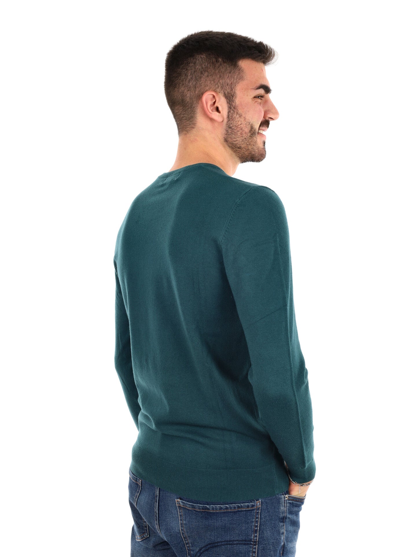 MAGLIA GIROCOLLO GIANNI LUPO DA UOMO VERDE
