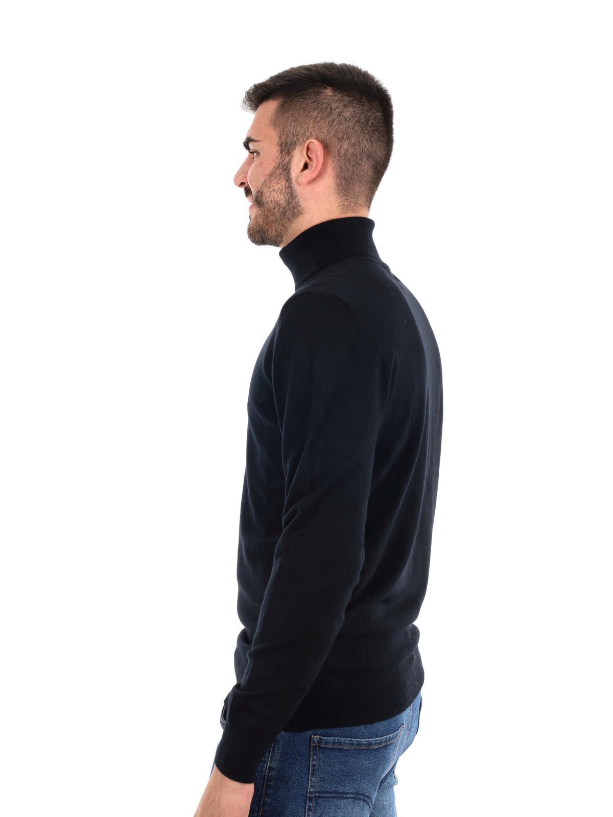 Gianni lupo dolcevit maglia da uomo nero