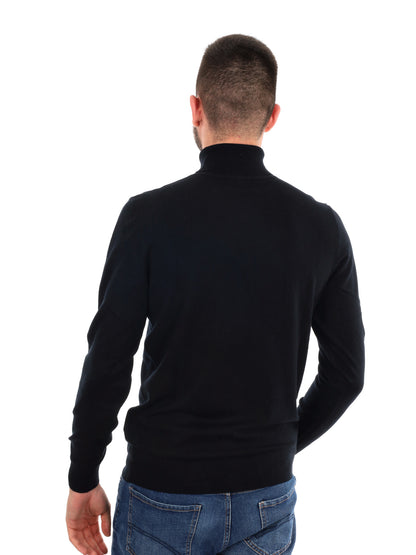 Gianni lupo dolcevit maglia da uomo nero
