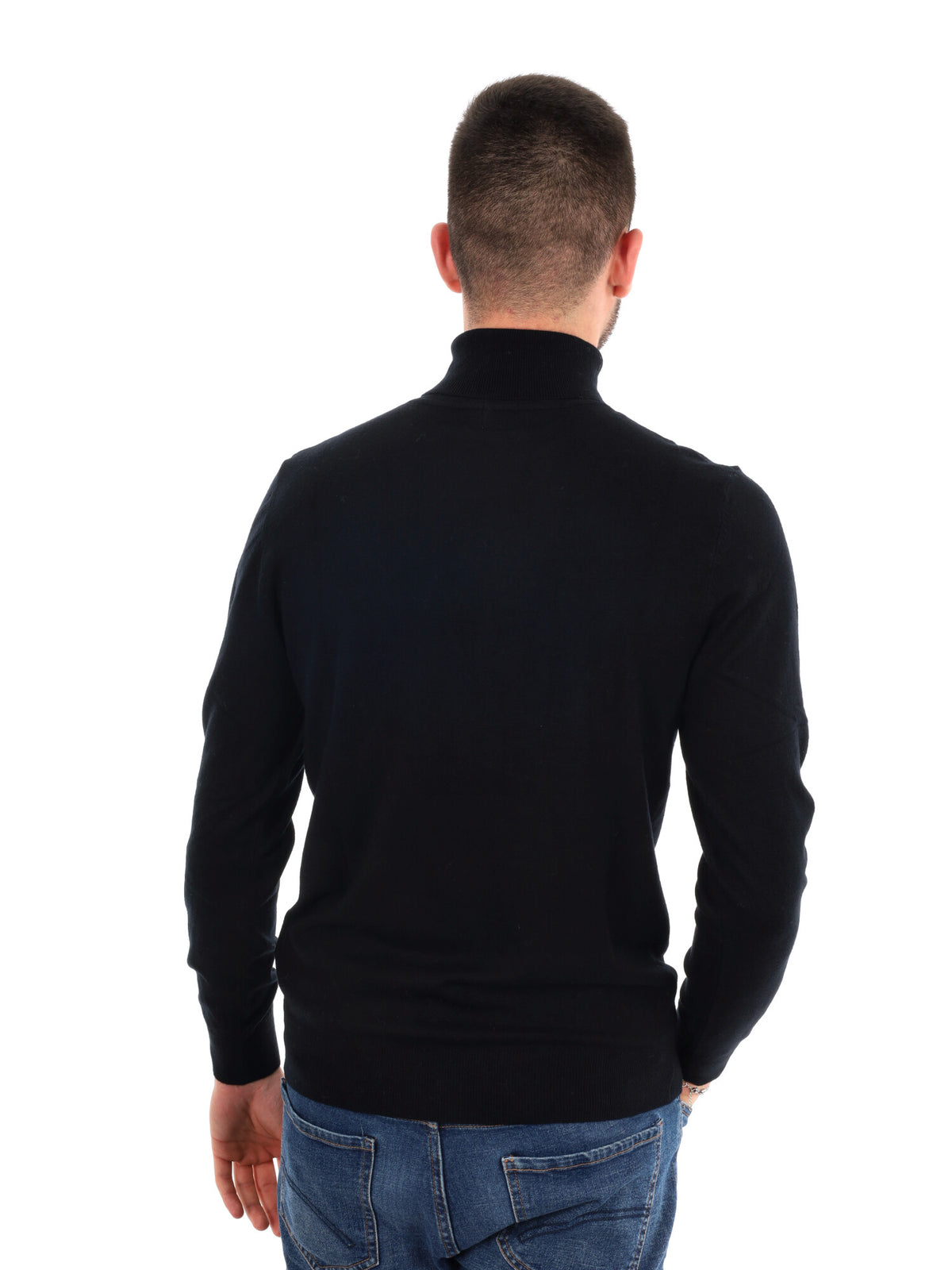 Gianni lupo dolcevit maglia da uomo nero