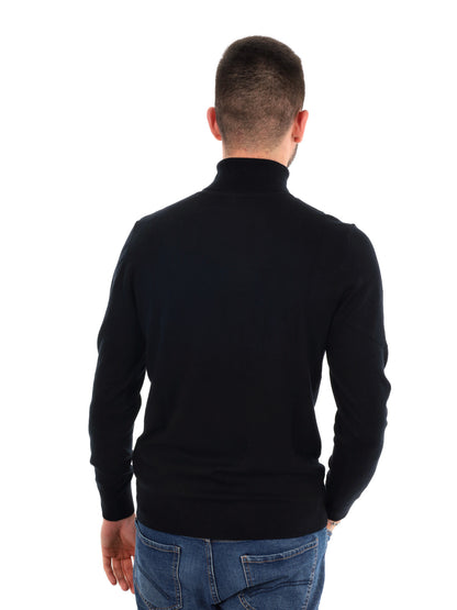 Gianni lupo dolcevit maglia da uomo nero