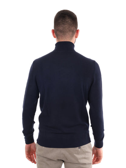 Gianni lupo dolcevit maglia da uomo blu