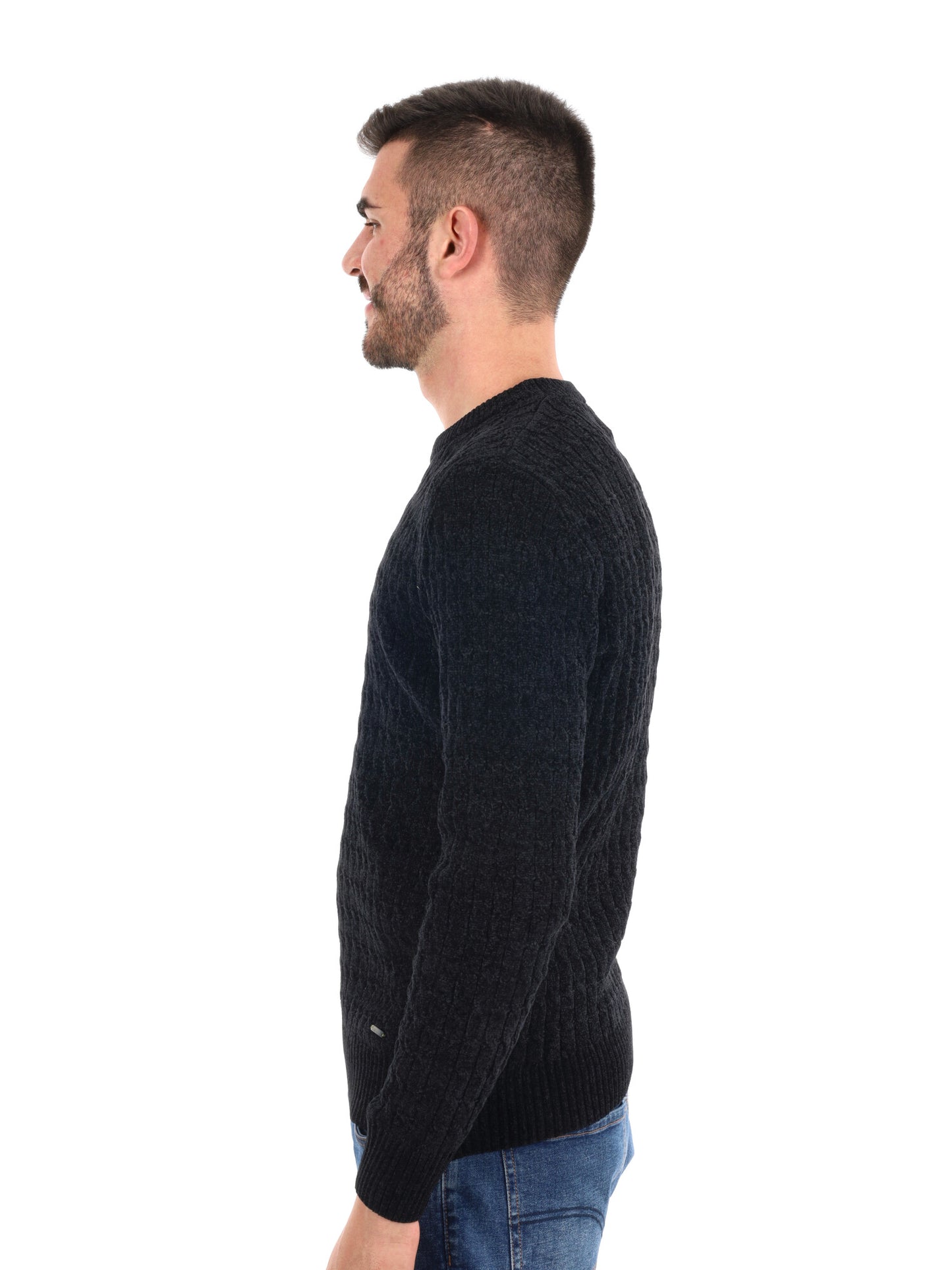 MAGLIONE GIROCOLLO GIANNI LUPO DA UOMO NERO