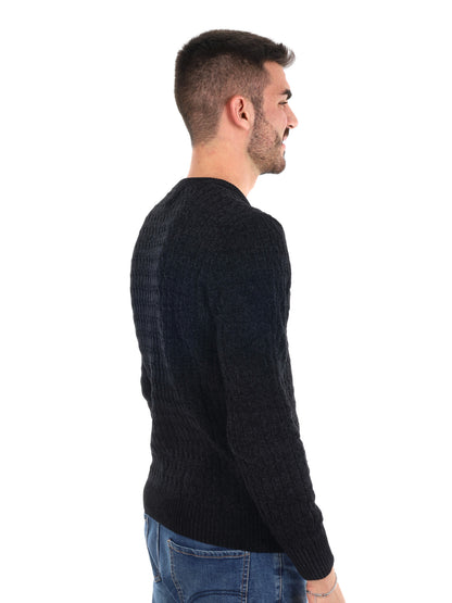 MAGLIONE GIROCOLLO GIANNI LUPO DA UOMO NERO