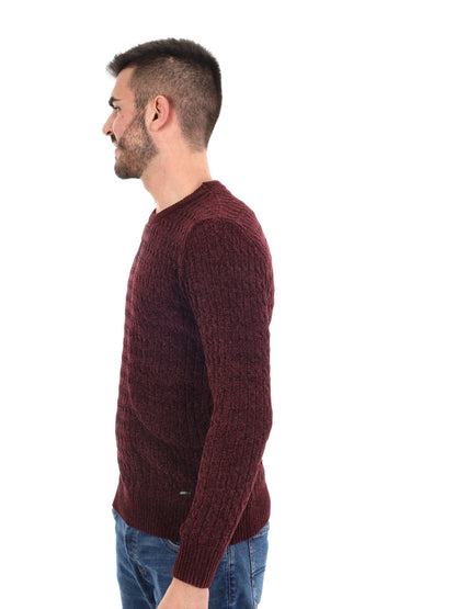 MAGLIONE GIROCOLLO GIANNI LUPO DA UOMO BORDEAUX