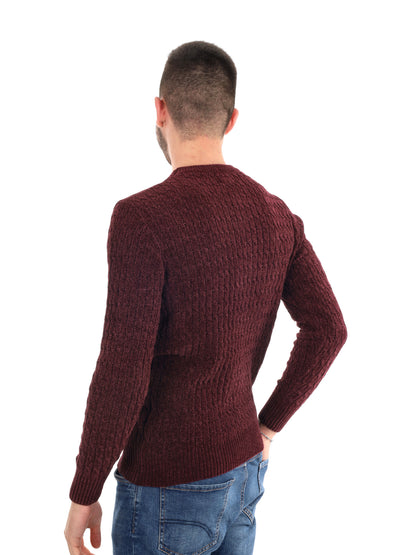 MAGLIONE GIROCOLLO GIANNI LUPO DA UOMO BORDEAUX
