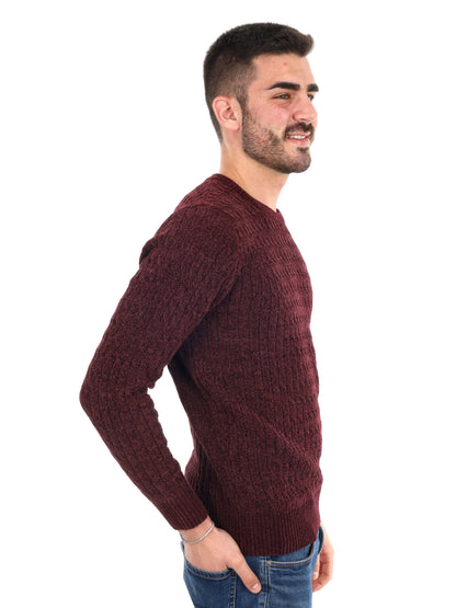 MAGLIONE GIROCOLLO GIANNI LUPO DA UOMO BORDEAUX