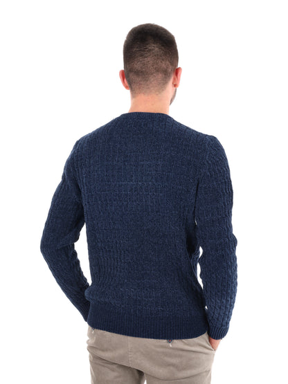 MAGLIONE GIROCOLLO GIANNI LUPO DA UOMO NAVY