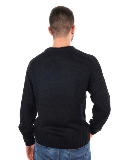 MAGLIOENE GIROCOLLO GIANNI LUPO DA UOMO NERO