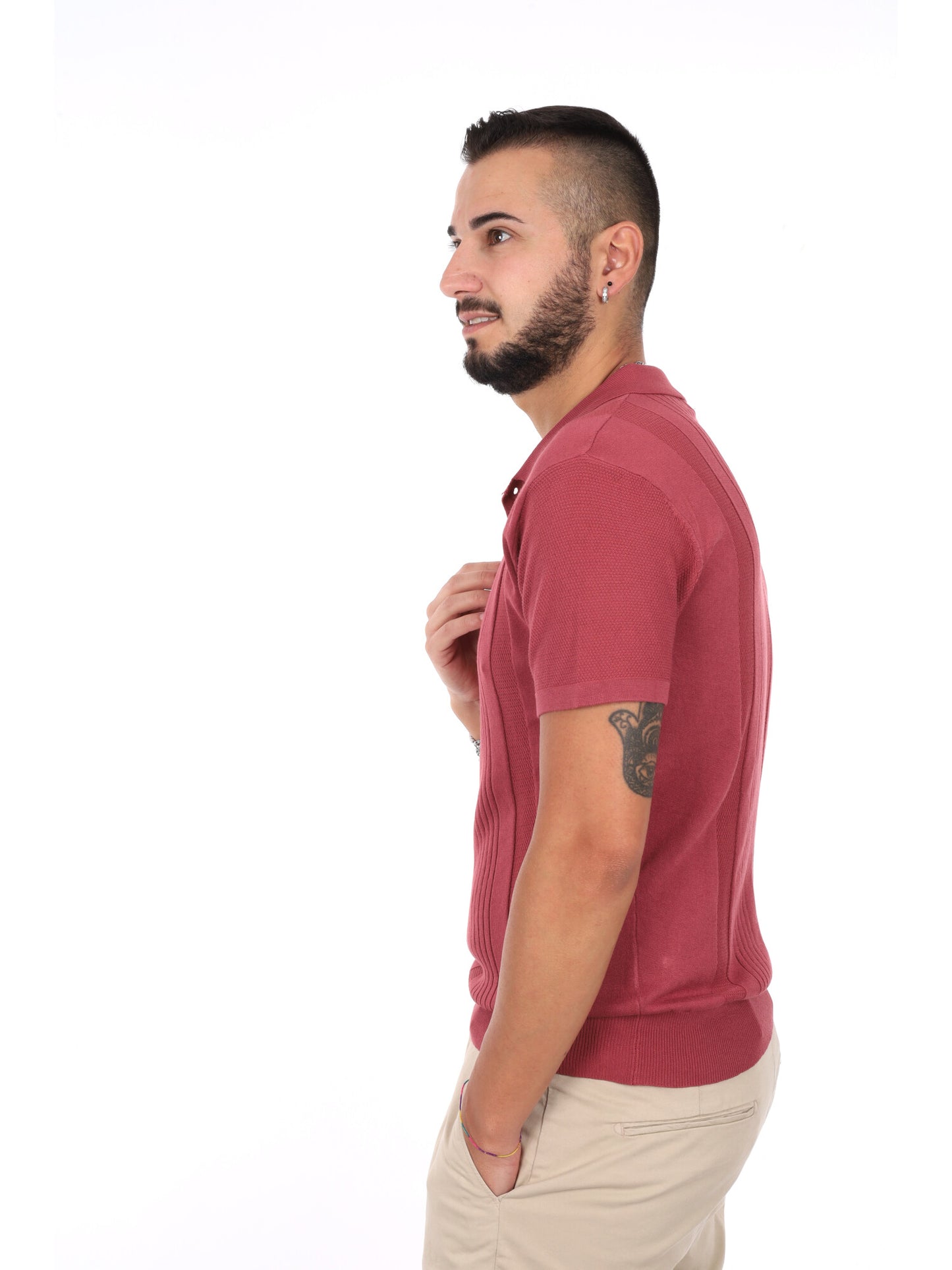 Polo uomo Gianni Lupo bordeaux perfetta per un look casual