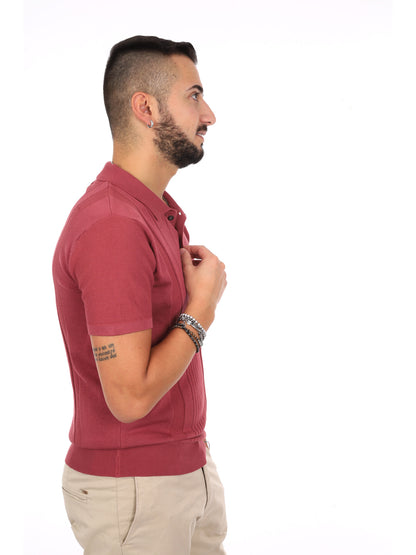 Polo uomo Gianni Lupo bordeaux perfetta per un look casual