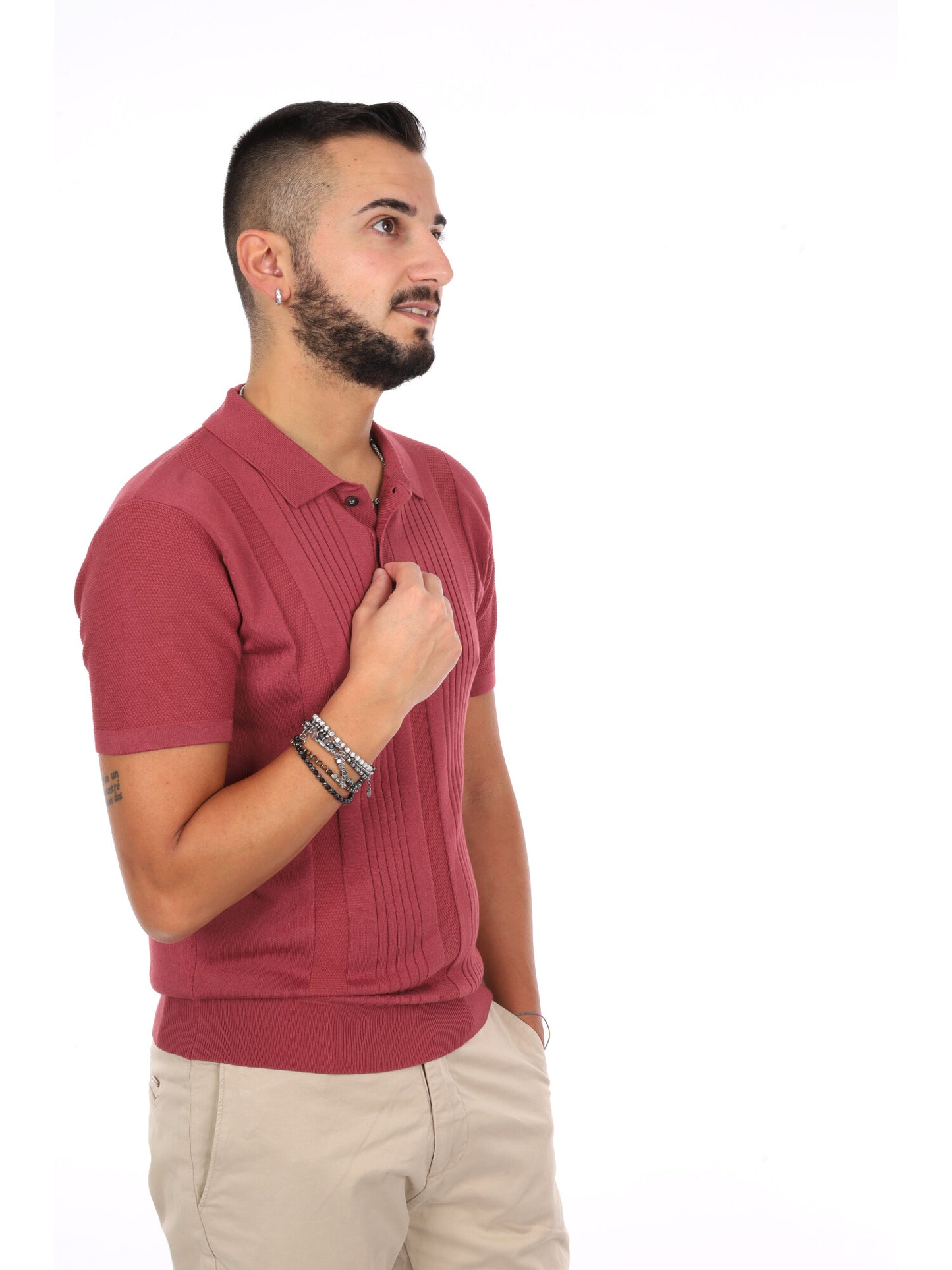 Polo uomo Gianni Lupo bordeaux perfetta per un look casual