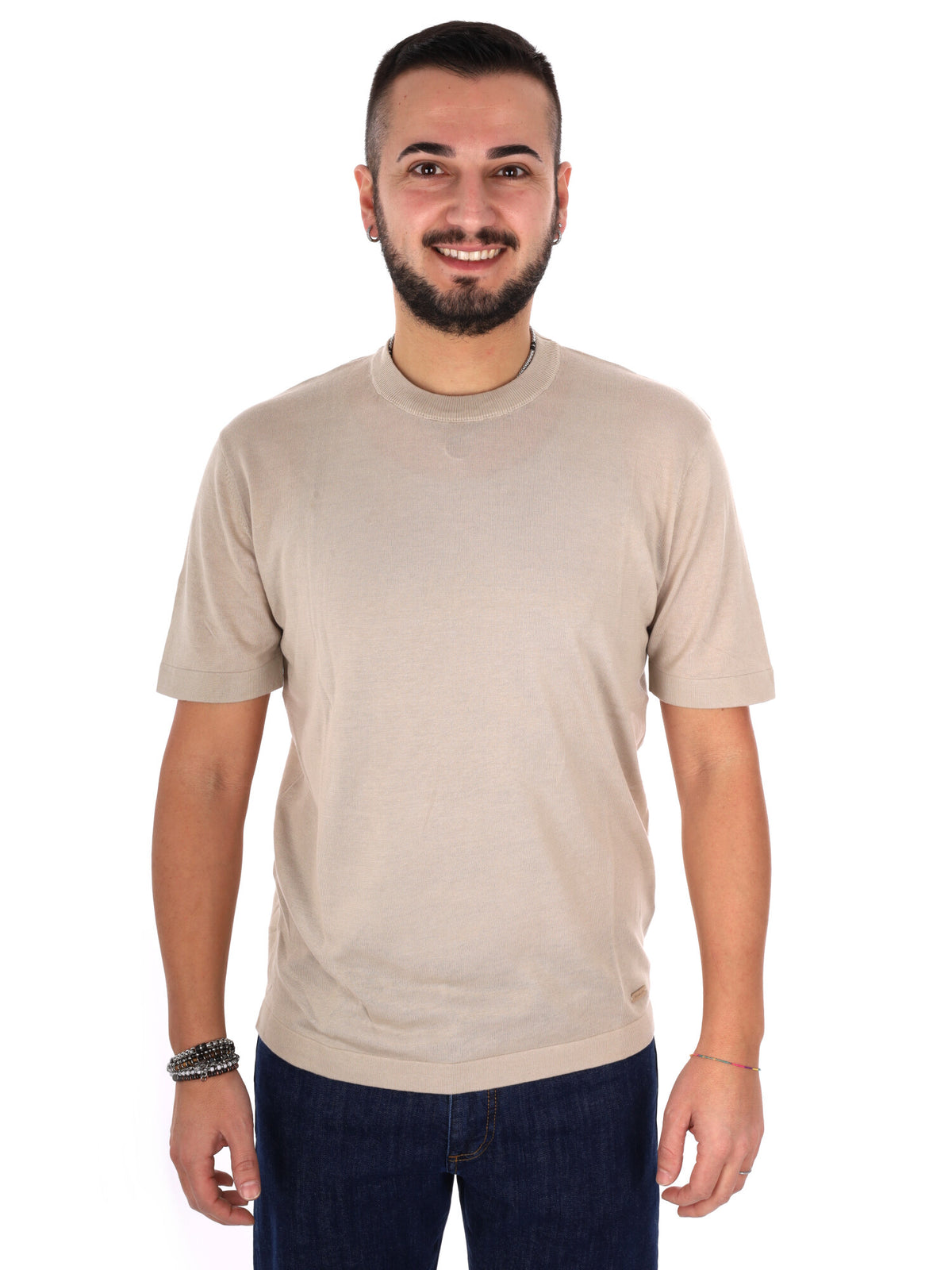 Gianni lupo t-shirt da uomo beige