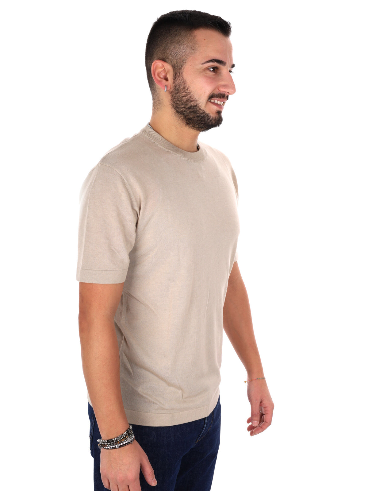 Gianni lupo t-shirt da uomo beige