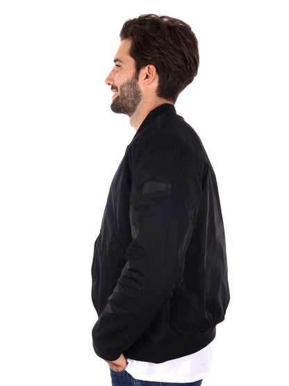 GIUBBINO BOMBER GIANNI LUPO DA UOMO NERO