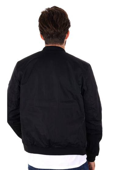 GIUBBINO BOMBER GIANNI LUPO DA UOMO NERO