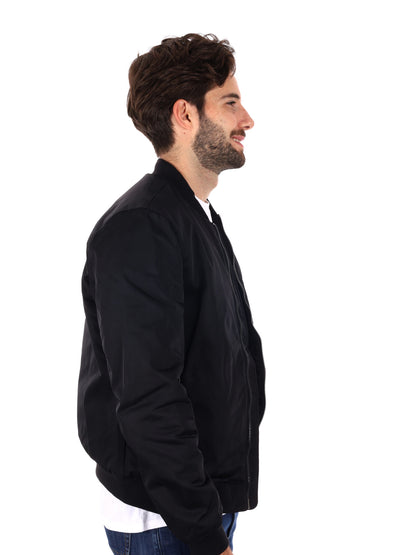 GIUBBINO BOMBER GIANNI LUPO DA UOMO NERO