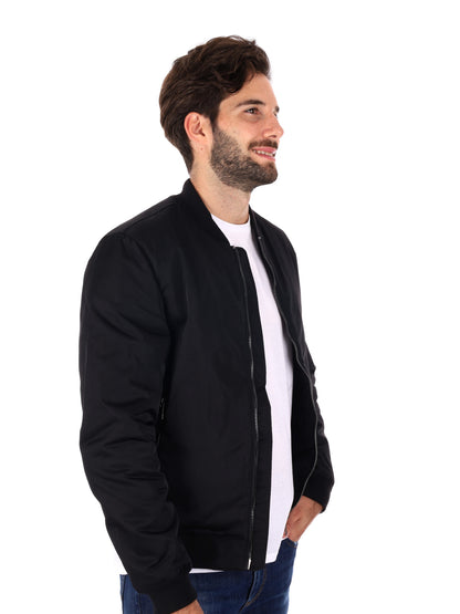 GIUBBINO BOMBER GIANNI LUPO DA UOMO NERO