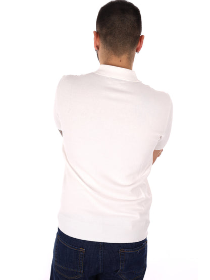 Gianni Lupo Polo bianca da uomo dal design classico e moderno
