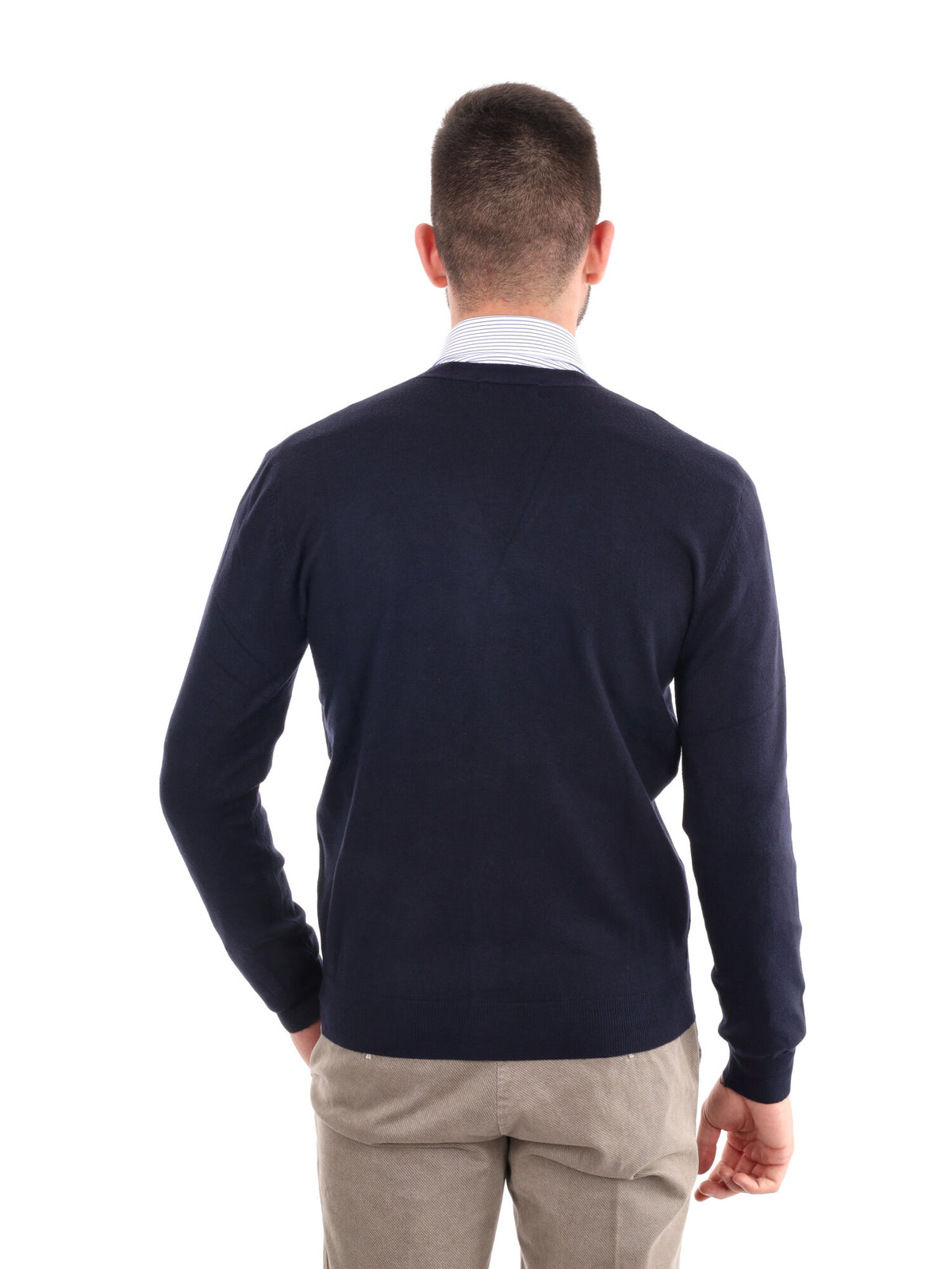 Gianni lupo cardigan maglia da uomo blu