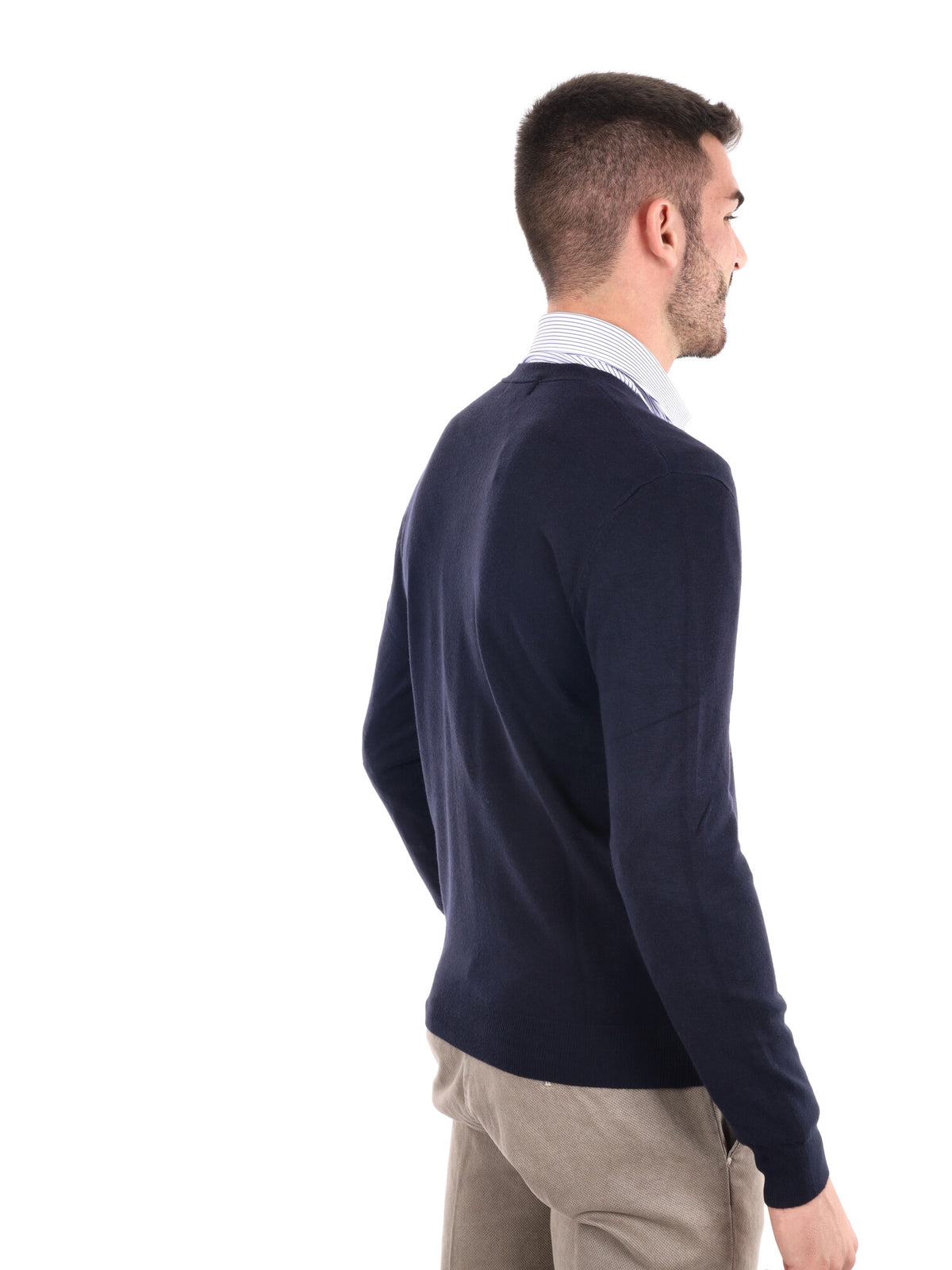 Gianni lupo cardigan maglia da uomo blu