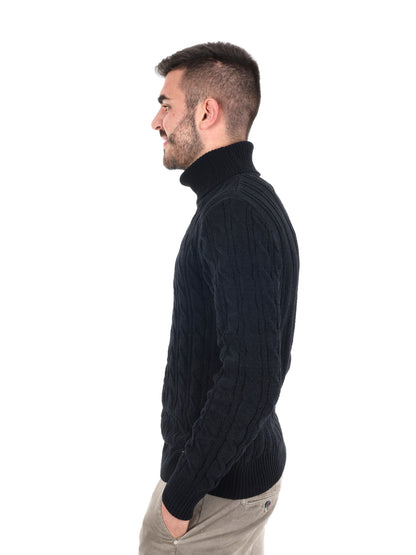 Gianni lupo dolc cin maglia da uomo nero