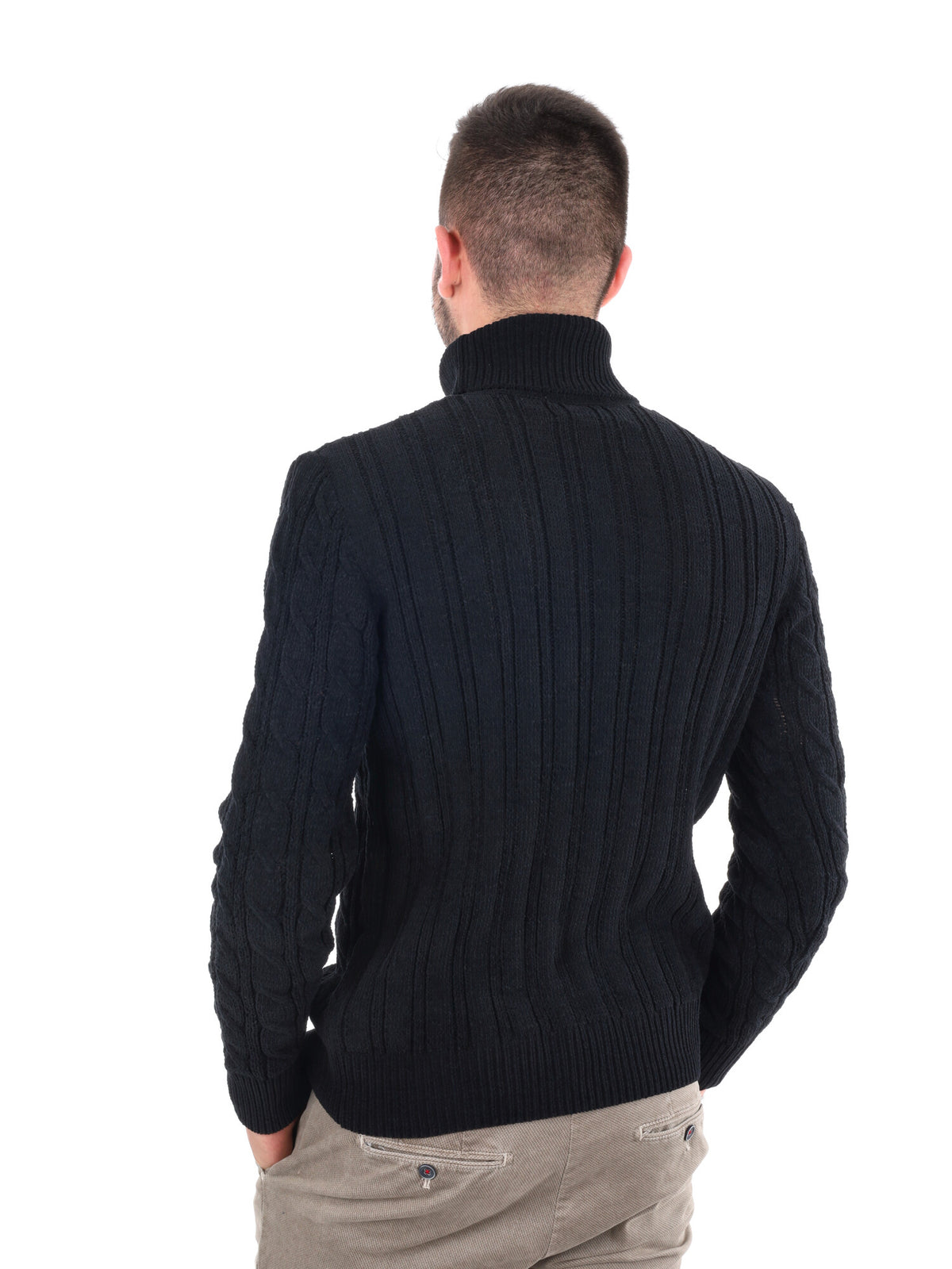 Gianni lupo dolc cin maglia da uomo nero