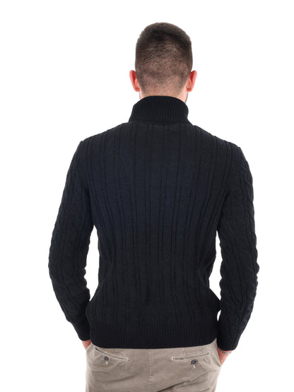 MAGLIONE CON COLLO DOLCEVITA GIANNI LUPO DA UOMO NERO