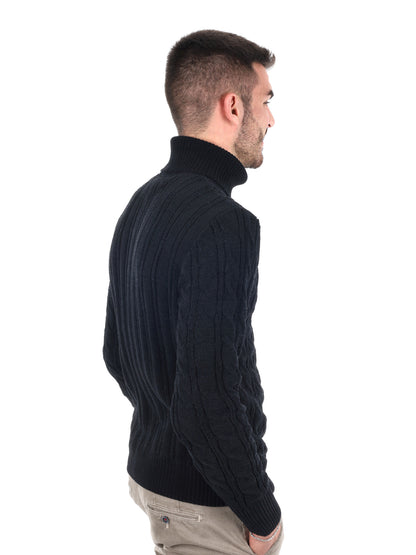 MAGLIONE CON COLLO DOLCEVITA GIANNI LUPO DA UOMO NERO