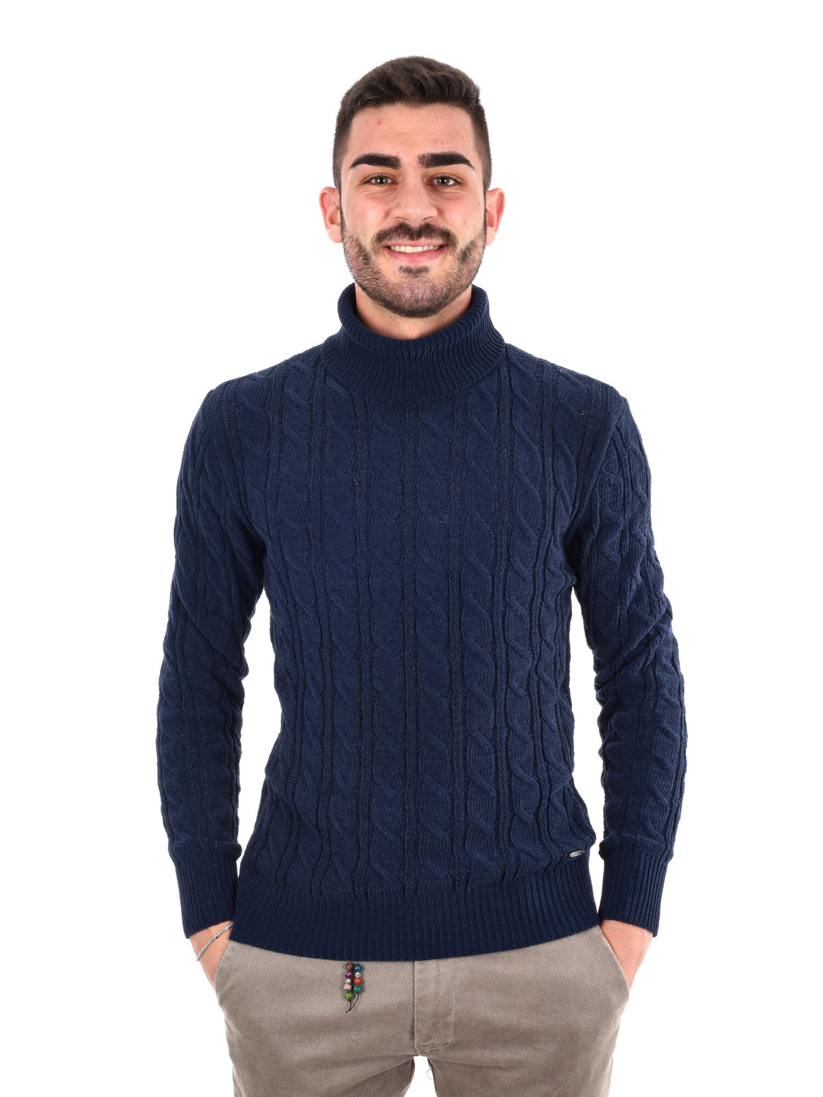 Gianni lupo dolc cin maglia da uomo blu