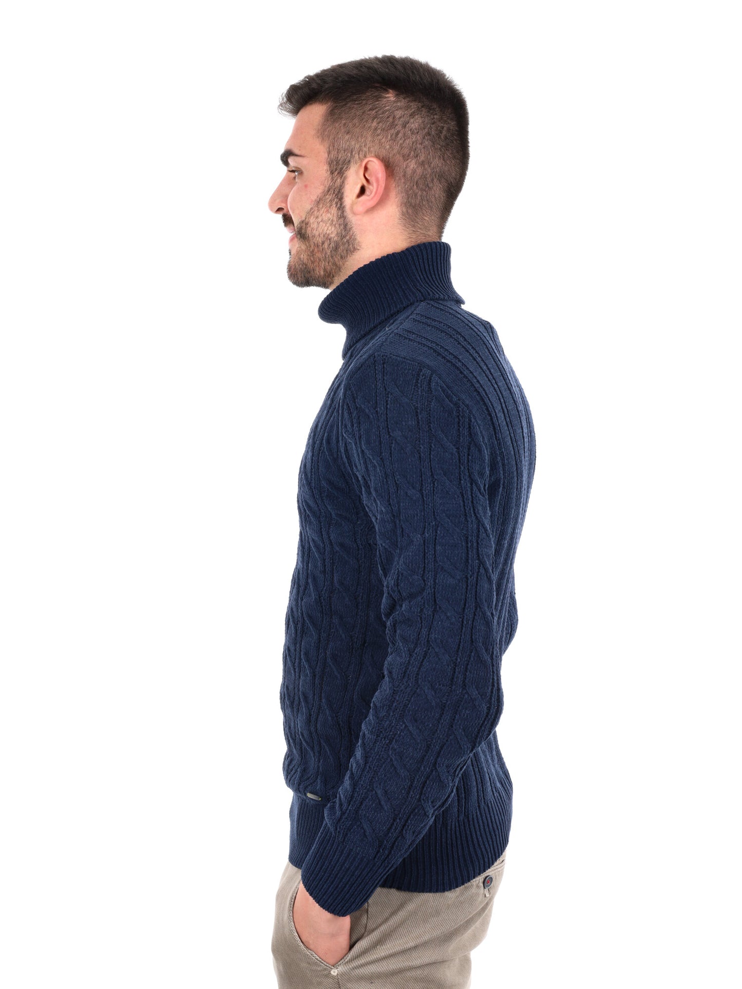 MAGLIONE CON COLLO DOLCEVITA GIANNI LUPO DA UOMO NAVY