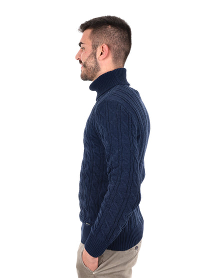 MAGLIONE CON COLLO DOLCEVITA GIANNI LUPO DA UOMO NAVY
