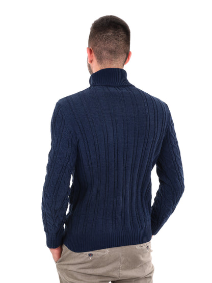 Gianni lupo dolc cin maglia da uomo blu
