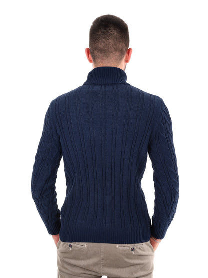 Gianni lupo dolc cin maglia da uomo blu