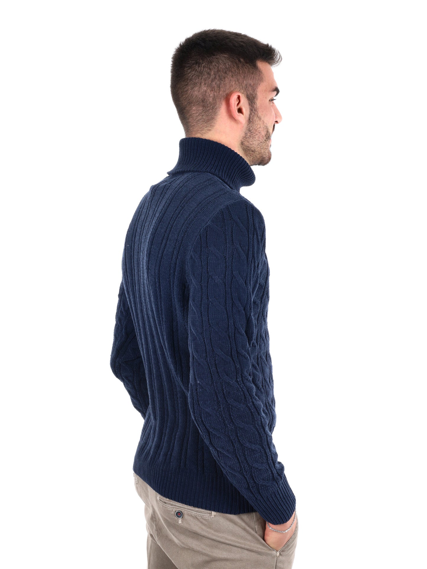 MAGLIONE CON COLLO DOLCEVITA GIANNI LUPO DA UOMO NAVY