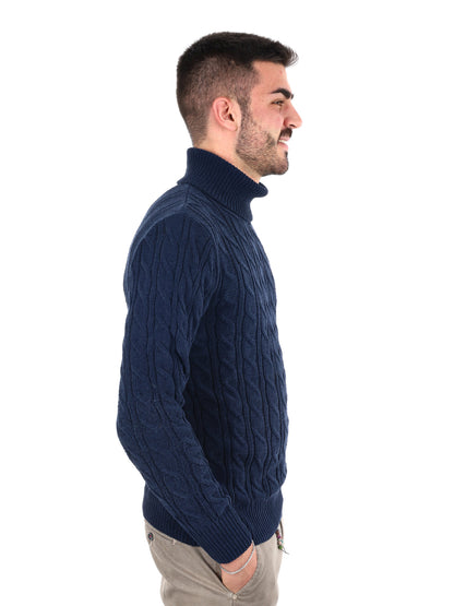MAGLIONE CON COLLO DOLCEVITA GIANNI LUPO DA UOMO NAVY