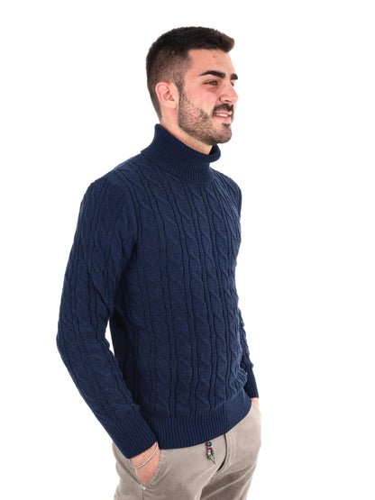 Gianni lupo dolc cin maglia da uomo blu