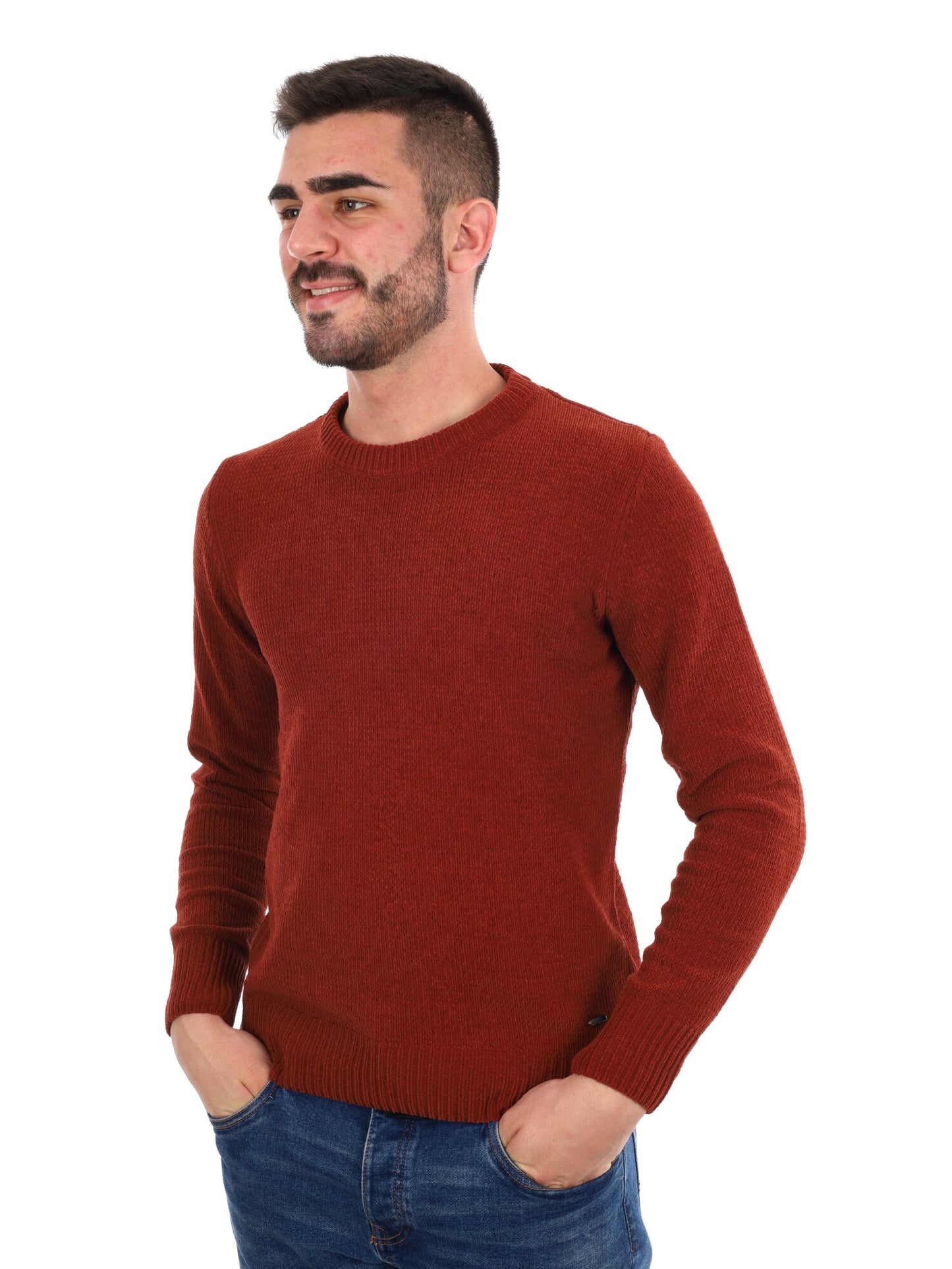 PULLOVER GIROCOLLO GIANNI LUPO DA UOMO COCCIO